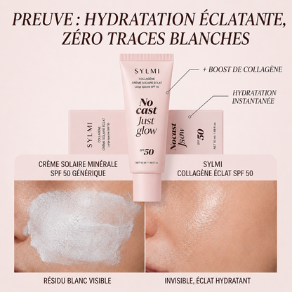 Crème Solaire Collagen Glow - Protection Large Spectre SPF 50